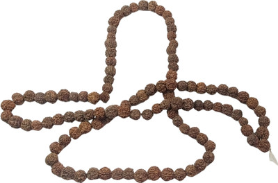 BUDHAN PRODUCTS INC Rudraksha Mala 108 beads original 5 face - Panchmukhi Rudraksha Chain