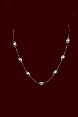 themyza Pearl Silver Plated Alloy Necklace