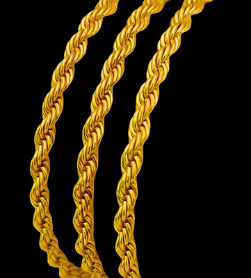 SKG COMBO OF 3 GOLD CHAIN Gold-plated Plated Alloy Chain