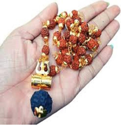KOMAL ENTERPRISES Shiv trishul damru locket rudraksha mala Wood Necklace