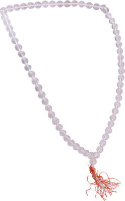 DIVINE SOUVENIRS Sphatik Mala Crystal Mala 108+1 Beads Quartz Crystal Chain Set