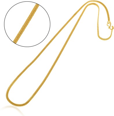 PYR JEWELS (BUY 1 GET 3 ) 1 Gram GOLD PLATED CHAIN Gold-plated Plated Brass Chain