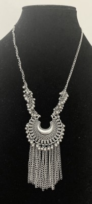 SHIVAY FASHION HUB Silver Plated Oxidised Silver Necklace