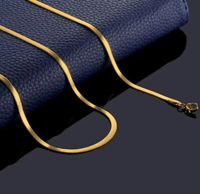 Smykker Fashion Mens Anti Tarnishing Stainless Steel Gold Plated Snake I Popular I Trendy Chain Silver Plated Stainless Steel Chain