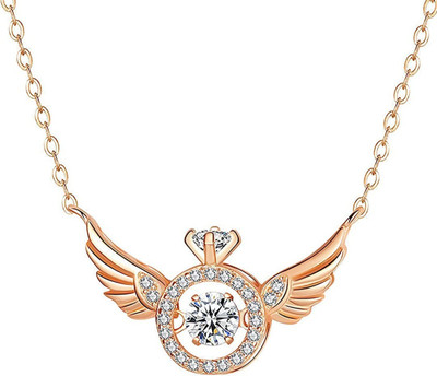MAATRCHAAYA 2 in1 4 heart pendant with chain Gold-plated, Copper Plated Alloy Chain Set