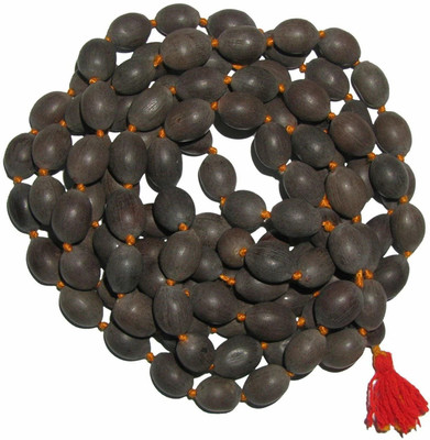 FRENUTRI Kamal Gatta Mala with 108 Lotus Seed KamalGatta Japa Mala Pooja Beeds Wood Chain Rudraksha Chain