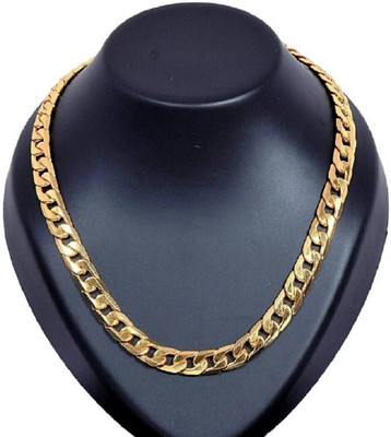RIYAASHI gold plated men women exclusive chain in gold looking .Gold plated exclusive chain for men women. Neck Chain Set for Men Women Girls Boys .stylish fancy party wear long necklace handmade golden necklace style chains for boys men boyfriend girlfriend girls latest design casual style daily us