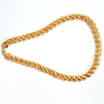 APPILASHI 1 gram High Quality Indian Polished “20” Inches Gold Chain for Men and boy Gold-plated Plated Copper Chain