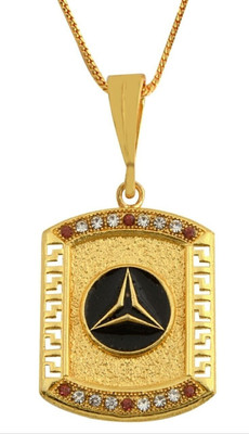 RIYAASHI Gold plated chain with pendant necklace jewelry set for men women unisex Gold-plated Plated Alloy Chain