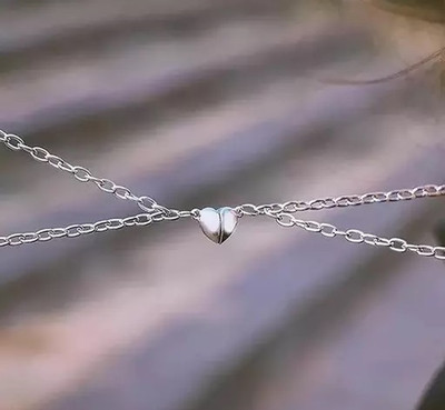 Vembley VEMBLEY FRIENDSHIP LOVE HEART COUPLE PENDANT Alloy Necklace