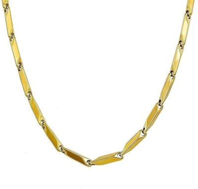 AgTrendz AgTrendz Double coated popular stainless steel Gold-plated chain for Men Gold-plated Plated Stainless Steel Chain