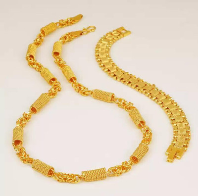Aviate GATH SPING & LUCKY (BRACELET) PACK 2 Cubic Zirconia Gold-plated Plated Alloy Necklace Set