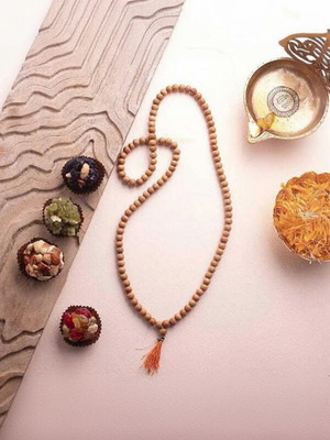 TULSI MALA Original Tulsi Mala, Japa ,108 Japa Pure Tulsi Mala 10mm Wood Chain