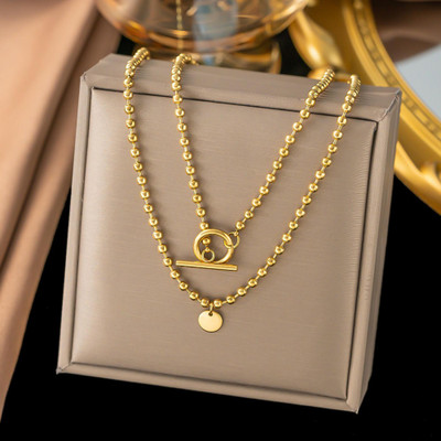 MYKI Junoesque Stainless Steel Necklace For Women & Girls Gold-plated Plated Stainless Steel Necklace