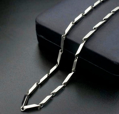 ALPHAMEN Sterling Silver, Stainless Steel Chain