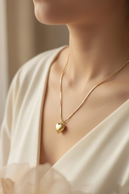 siyaa creation Minimal Gold-plated Plated Stainless Steel Chain