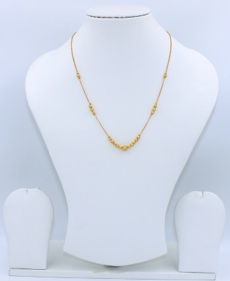 COLOUR OUR DREAMS Golden Princess delicate necklace (18 inch length) Gold-plated Plated Brass Chain