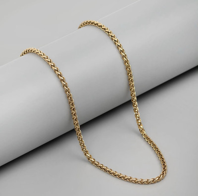Zeeshan impex Stainless Steel Gold Plated chain Gold-plated Plated Stainless Steel Chain