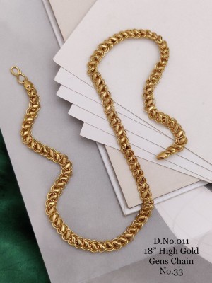 KRIMO Unleash Your Elegance with the Majestic Allure of Men's Gold-plated Plated Metal Chain