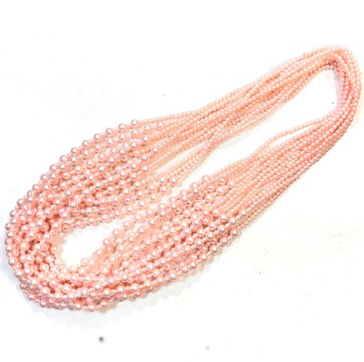 Patwa Traders Pearl Stone Swagat Chain Mala for Guests Welcome/Bharat Pack Of 12 Rose Pearl Plastic Chain