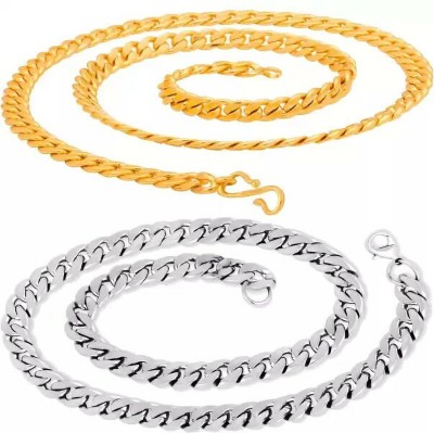 Aviate SEHVANG GOLD & SEHVANG SILVER CHAIN (PACK 2) Beads Gold-plated, Silver Plated Alloy Chain Set