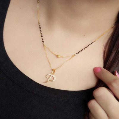 VPCREATION Cubic Zirconia Gold-plated Plated Alloy Chain