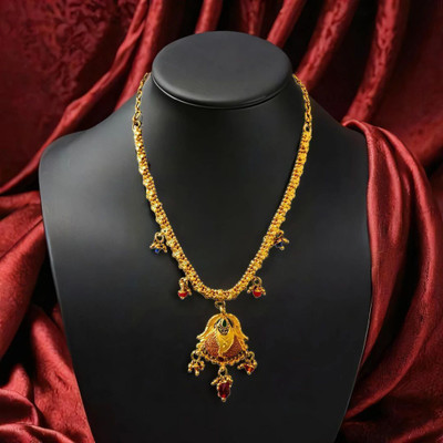 siyaa creation Gold Plated Necklace Gold-plated Plated Copper Necklace