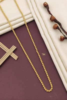 GAFUT 1 gram High Quality Indian Polished “20” Inches Gold Chain for Men and boy Gold-plated Plated Alloy Chain