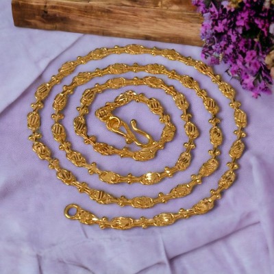 AanyaCentric 25inch Trendy Fashion Designer Gold-plated Plated Brass Chain