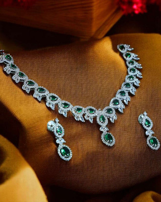 Rangrozo Jewellery Brass, Alloy Gold-plated Gold Jewellery Set(Pack of 1)