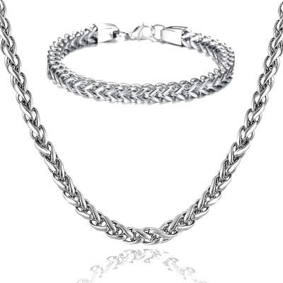 Thrillz Silver Chain For Boys With Stylish Silver Bracelet For Men Boys Silver Plated Stainless Steel Chain
