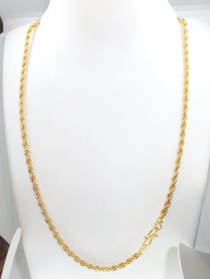 Basukiya Most Popular Beautiful Design Golden Light Gold Plated Chain Brass, Alloy Chain Gold-plated Plated Brass Chain
