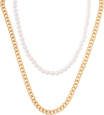 YELLOW CHIMES Neck Chains Gold-plated Plated Alloy Necklace