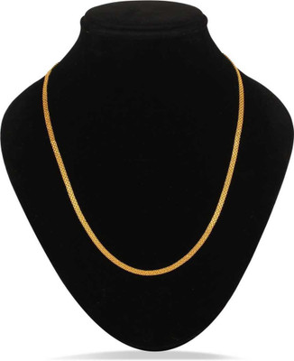 Faizam Collection On Point Fancy Gold-Plated Chain Gold-plated Plated Brass Chain