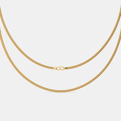 TulipMash Golden Snake Unisex Chain - Unleash Your Wild Elegance with Intricate Style Gold-plated Plated Brass Chain