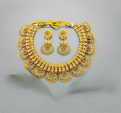 Zariya Alloy Gold-plated Gold Jewellery Set(Pack of 3)