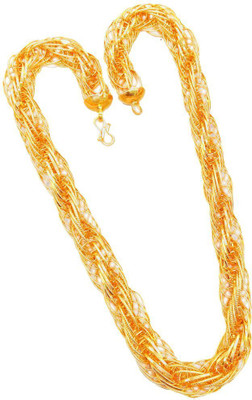 Harsha Creation New Trending Stylish Gold Plated Chain For Men and Boys Gold-plated Plated Alloy Chain