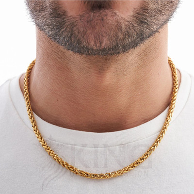 King of World Fashion Timeless Elegance: The Ultimate Men's Stainless Steel Chain Gold-plated Plated Stainless Steel Chain