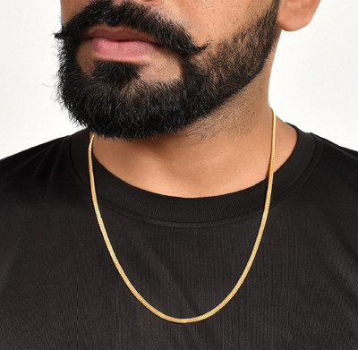 Trendy Gold Golden Chain For Boys Stylish Neck Chain Mens Jewellery Gold Chain For Men Boys Gold-plated Plated Alloy Chain
