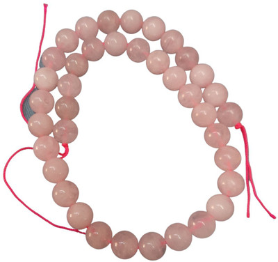 Maitri Export Rose Quartz 10mm Line Quartz Crystal Chain