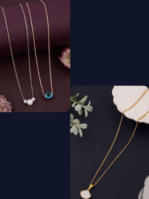 Dressberry Gold-plated Plated Brass Necklace Set