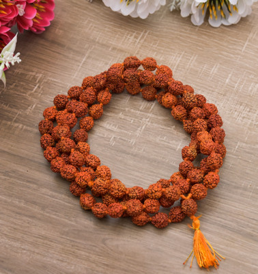 house of common 5 Mukhi Rudraksha Jaap Mala for All Occasion Natural Pooja/Astrology/Jewellery Beads Wood Necklace