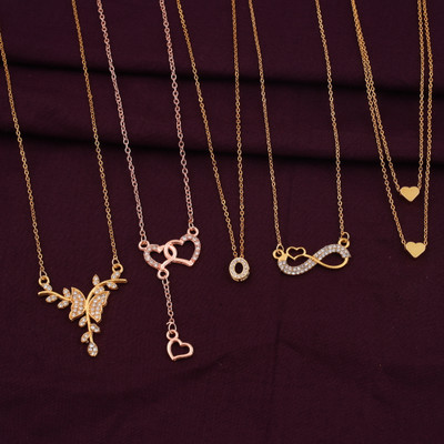 pearl jewellery Gold-plated Plated Brass Necklace