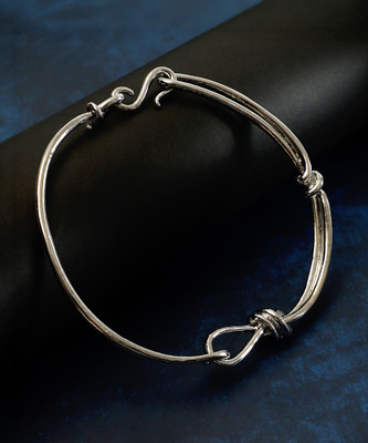 SOHI The Knotted-Bar Collar Necklace Silver Plated Alloy Necklace