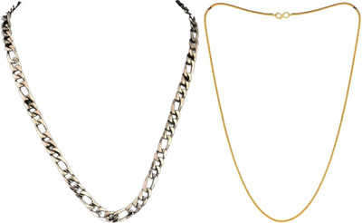HEM RUPA The Perfect Necklace Chain for Men and Boys Gold-plated Plated Metal, Brass Chain