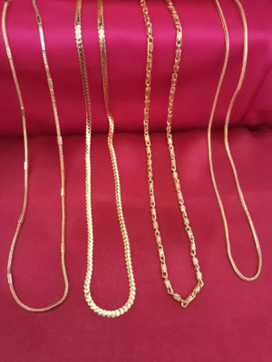 REIRSON Gold-plated stylish chains fofr men Gold-plated Plated Alloy Chain