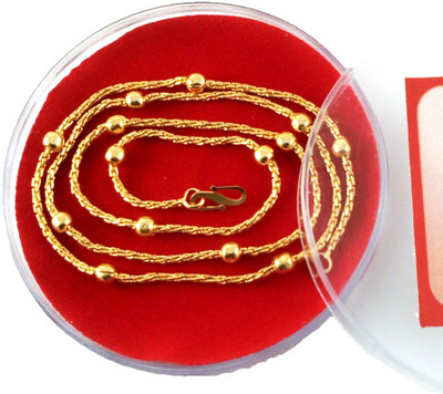 Atulenterprises Rold Gold Gold Plated Chain for women and girls (size-21 inch) (MG225) Gold-plated Plated Brass Chain