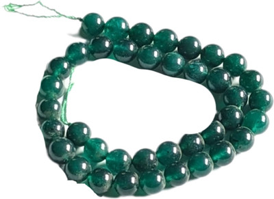 Maitri Export Green jade 10mm line Jade Crystal Necklace