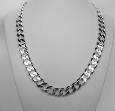 MAATRCHAAYA STYLISH CHAIN SET Sterling Silver Plated Alloy Chain Set