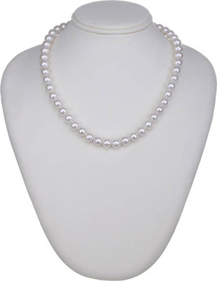 Neerajyoti kanishk creations pearl mala white Pearl Mother of Pearl Chain